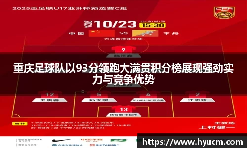 重庆足球队以93分领跑大满贯积分榜展现强劲实力与竞争优势